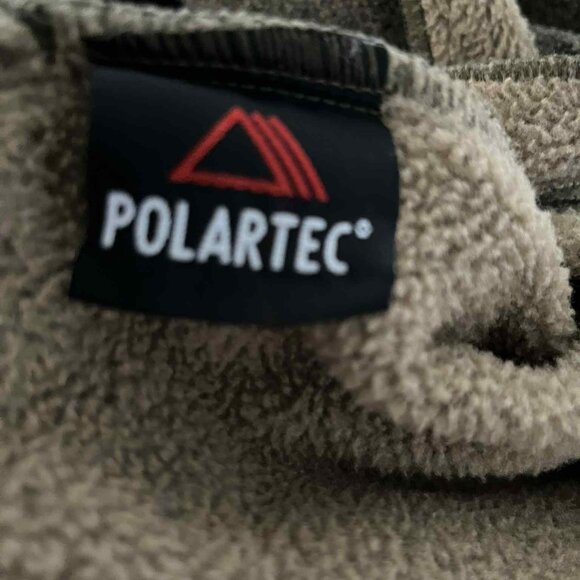 Janska Polartec Fleece Jacket Cardigan USA Made size Small Olive Green - Picture 6 of 9